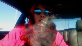 MATURE REDHEAD CAR SMOKING MARLBORO 100s (Long Version)