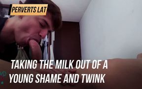 Taking the milk out of a young shame and twink