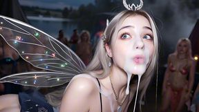 teens came to a cosplay party to dance, but they were filled with tons of cum!!! (ai generated)