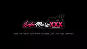 MILF Sofie Marie wanks herself with a toy alone