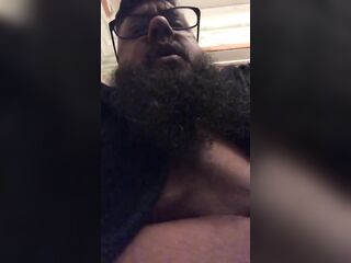 FTM Bear Chub Jerks his Obese Tcock