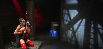 Superhero cosplayer fucking that greedy mouth