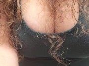 Puerto Rican thick milf tease and touches,  pussy play from the back. Pretty phat cat juices