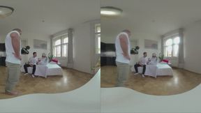 From Creampie To Anal Demand In Genie Rough VR Threesome!