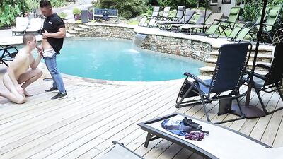 Pale-skinned lad is fucked in the ass on a sunny day