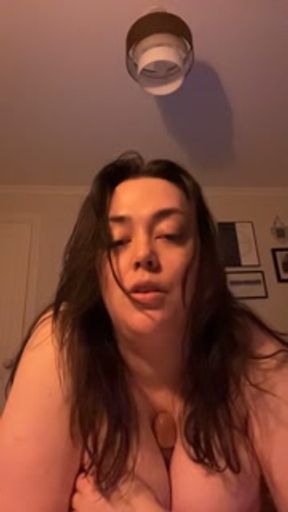 Busty Brunette Begs You to Fuck Her Massive Tits