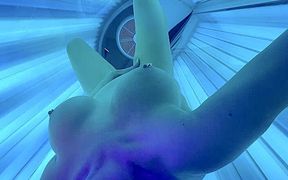 Masturbate and Nipples Play in Sunbathing Area Studio