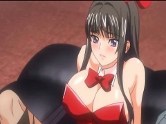 Bunny Japanese hentai with bigboobs footjob and cum allbody