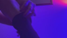 Foot job Black Socks