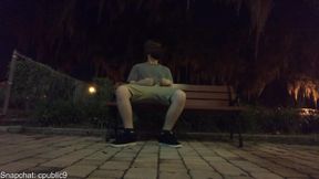 Jerking Off On Bench Downtown And Cumming (real Public)