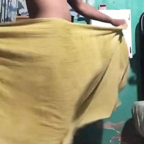 my stepbrother dances for me on the furniture and then takes me to his room, big latin cock