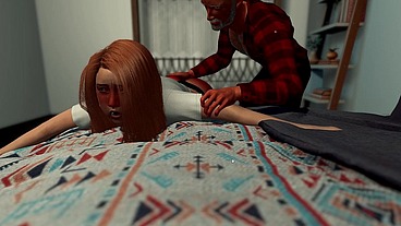 Bedtime spankin with AB3l and Becka.