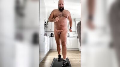 Morning walk jogging on the machine