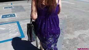 Purple Sun Dress Anal Tease