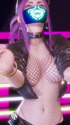 MMD  BABYMONSTER - FOREVER - Ahri, Akali, Evelynn Sexy Kpop Dance League of Legends Hentai Uncensored 4K 60FPS   Clip 1