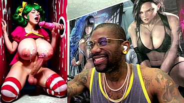 Transgender Candy Lover Cumming While Jerking Off A Candy Cane Cock And Getting Cummed On, AI Generated