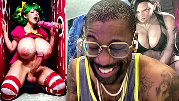 Transgender Candy Lover Cumming While Jerking Off A Candy Cane Cock And Getting Cummed On, AI Generated