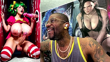 Transgender Candy Lover Cumming While Jerking Off A Candy Cane Cock And Getting Cummed On, AI Generated