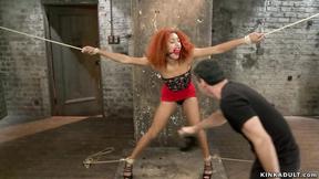 ”Ebony slave toyed & caned”