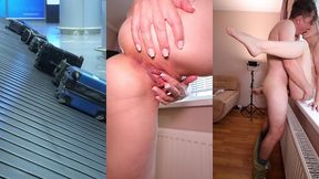 tough airport screening. they checked every hole in my body.