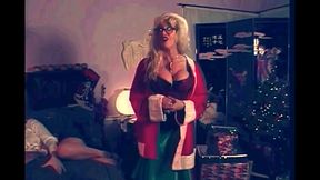 Black Guy with Big Cock Dressed as Santa Claus Fucks a Beautiful MILF