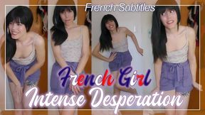 Une Francaise En Desperation Intense - Lunasha supplie d'avoir la permission d'aller aux toilettes car sa vessie est pleine et elle a vraiment besoin de faire pipi