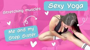 Stepsisters doing Yoga