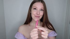 Juicy Pink Lip Gloss and a Uvula Show Deep in my Throat WMV