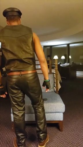 Kenniejai Strips and Dances in Leather