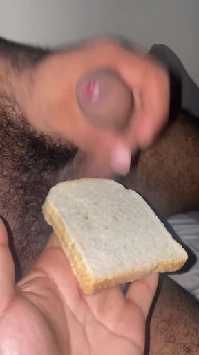 I FED MY WHORE WITH CUM IN THE BREAD   Clip 1