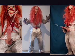 Cosplay Clown porn Monster porn insane Clown has a big cock and big cumshots