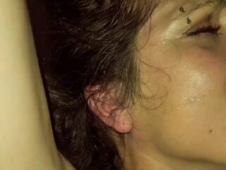 Dirty_Ruth is chained into the gloryhole and fucked with cum on her face