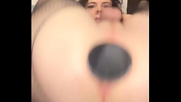 Sissy Training Buttplug Play &amp_ MassageGun Plapping Cumshot in Chastity!