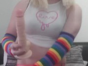 sissy practicing sucking dick
