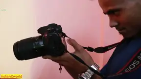 Beautiful model gets her first sexy photoshoot with hot Indian photographer