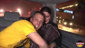 A Beautiful German Teen Gets Her Ideal Fuck in the Back of the Car