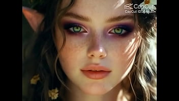 Elfa linda na floresta por IA