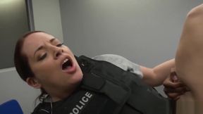 Black dude with a thick dong fucks two police women