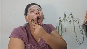 Facial Mask Massage Interrupted by Yawns