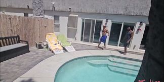 Big Tits Swingers Group at Pool W BBC Studs