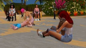 Truth or Dare… Then Payback: The Girls Turn the Guys into Tickling Playthings.