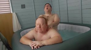 Gay Fucks Neighbour in Hot Tub