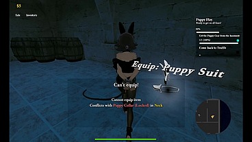 Mousetrap Theft & Bondage [ BDSM Hentai Game ] Ep.1 PUPPY SUIT double dildo GAG and ANAL BEADS !