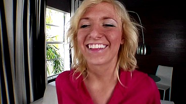 Ella Marie Deepthroats and Rides Ralph Long's Big Cock