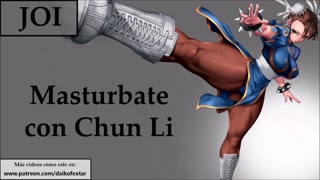 Correte 2 veces con Chun Li. JOI con Mamada y anal.