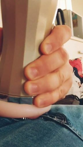 Cum deep into a sex toy   Clip 1