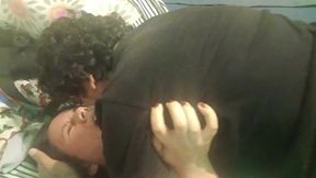 pounding her like crazy on the sofa bed—she screams like a bitch when she feels my big, thick cock sliding in (no faces covered, no filters, 100% real sex)