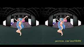 vr180 mmd Lamy Nude dance 3d hololive