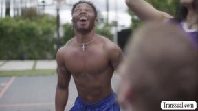 Slut Ts Gets Analed In The Basketball Court