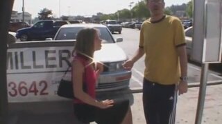 Girl gets in van to have group sex with strangers